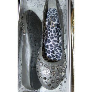 Kathy Van Zeeland Ray Me Ballerina Flats Charm Detail studded ballet flats 7.5